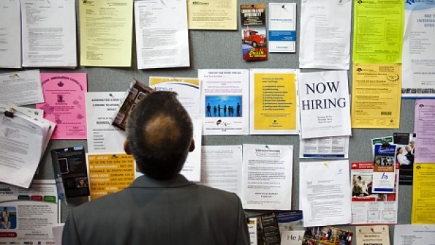 Man hunts job board